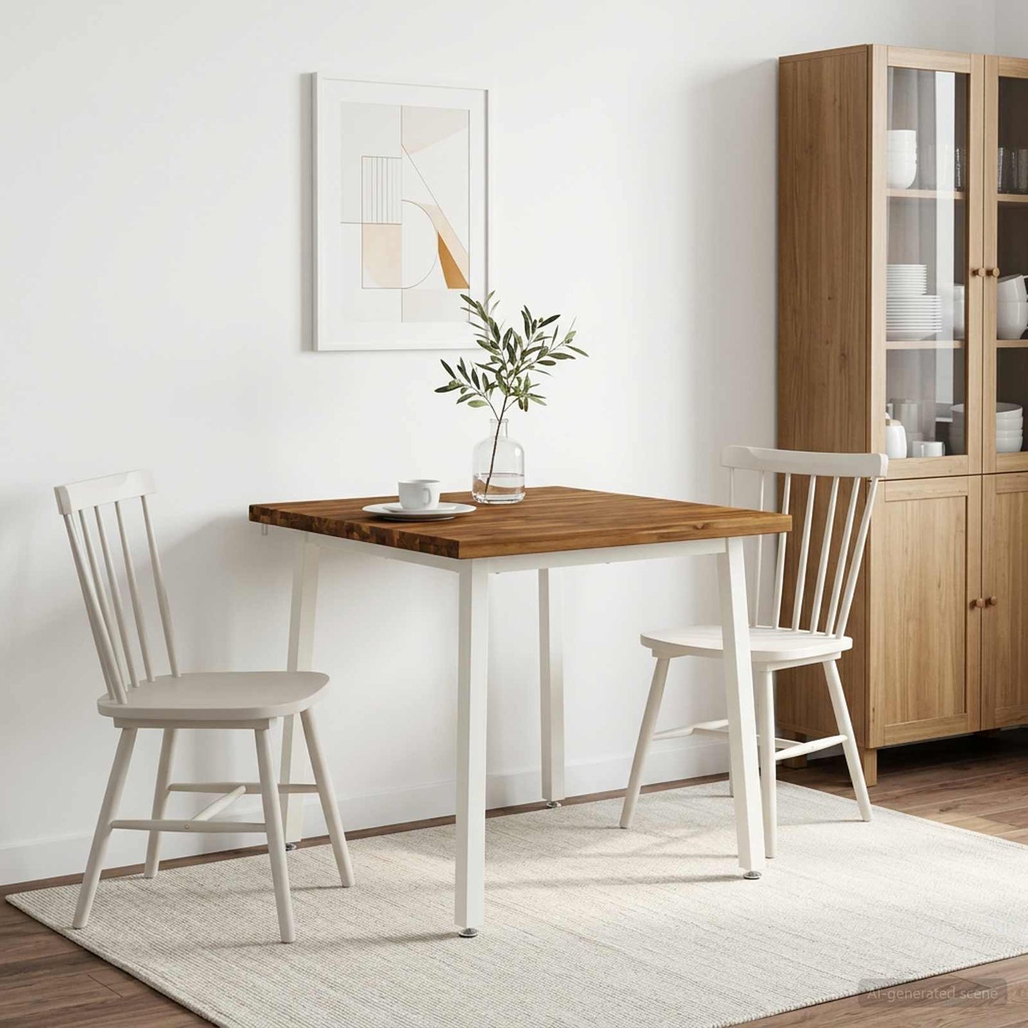 vidaXL Τετράγωνο Τραπέζι Φαγητού 70 x 70 x 75 cm Στερεό Ξύλο Ακακίας