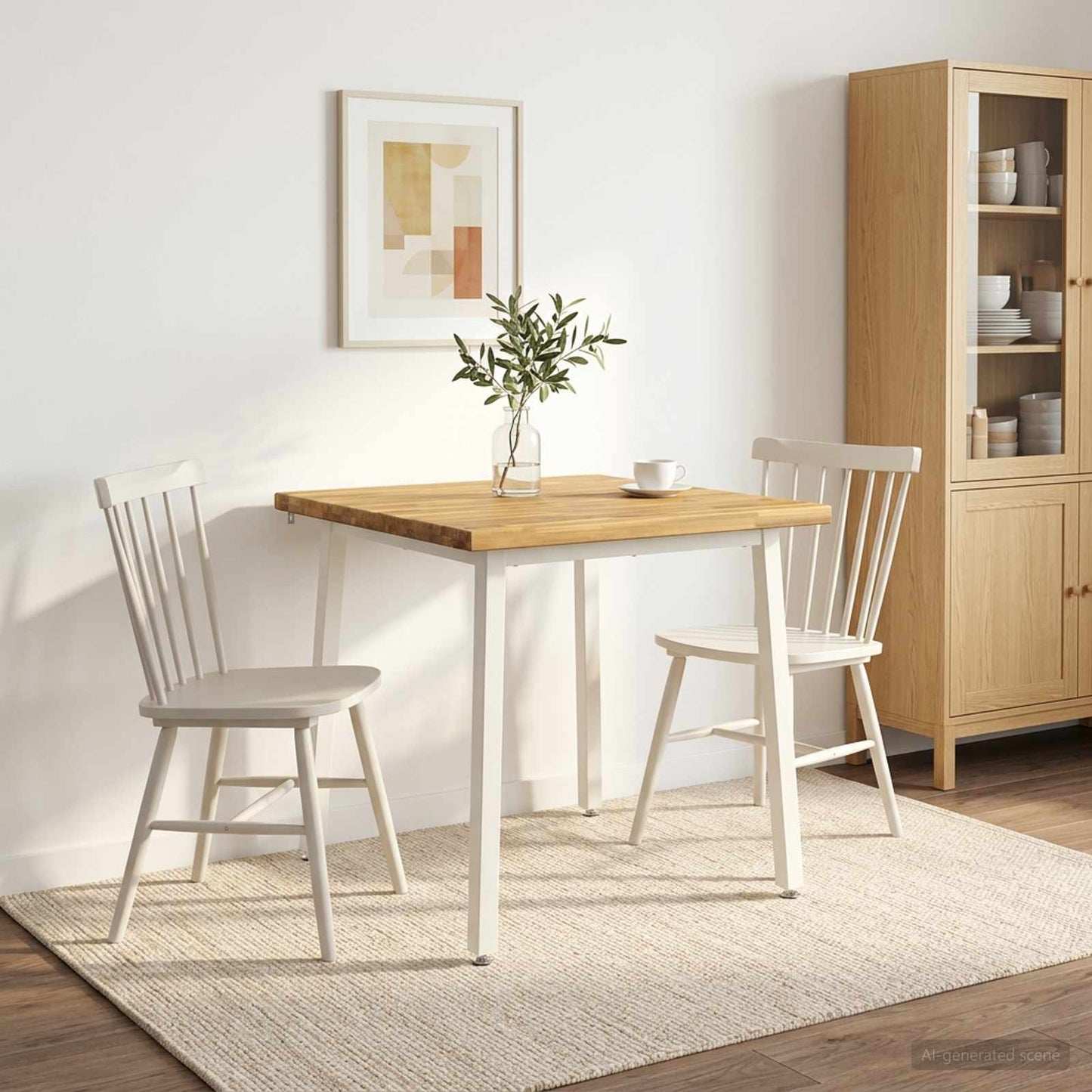vidaXL Τετράγωνο Τραπέζι Φαγητού 90 x 90 x 75 cm Στερεό Ξύλο Ακακίας