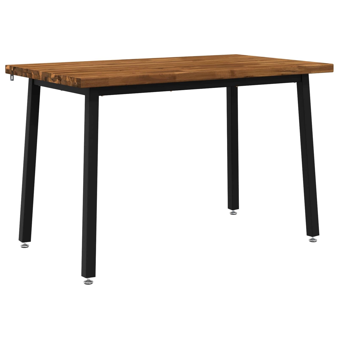 vidaXL 120 x 70 x 75 cm Στερεό Ξύλο Ακακίας Φυσικό και Μαύρο