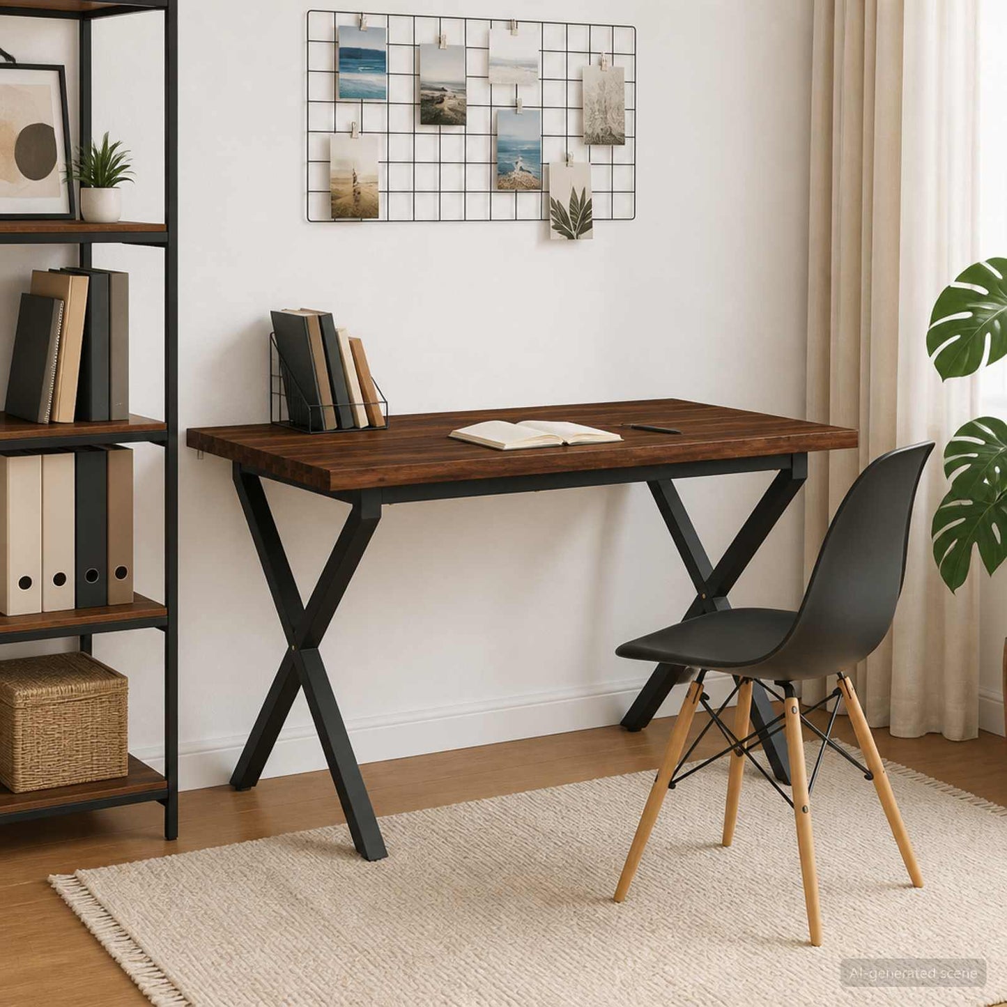 vidaXL Τραπέζι Φαγητού με Ζωντανό Χείλος 90 x 55 x 75 εκ.