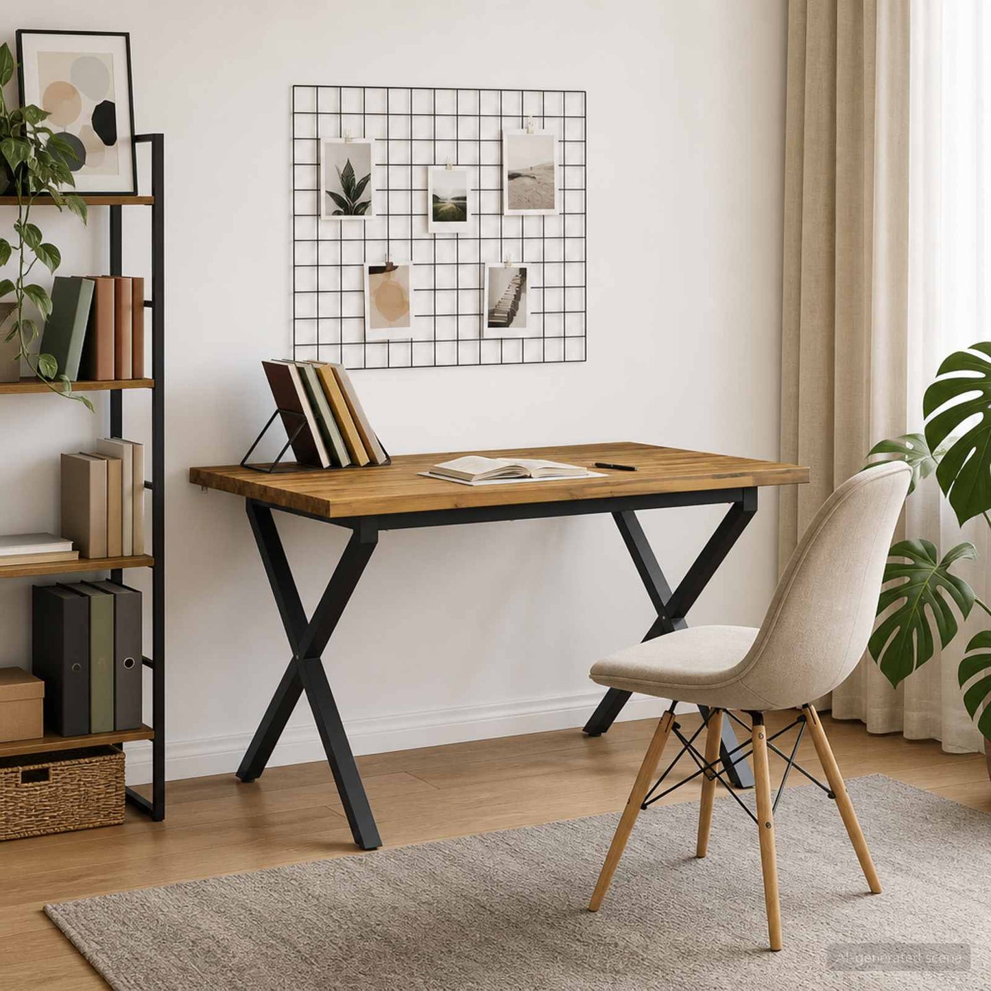 vidaXL Τραπέζι Φαγητού με Ζωντανό Χείλος 90 x 55 x 75 εκ.