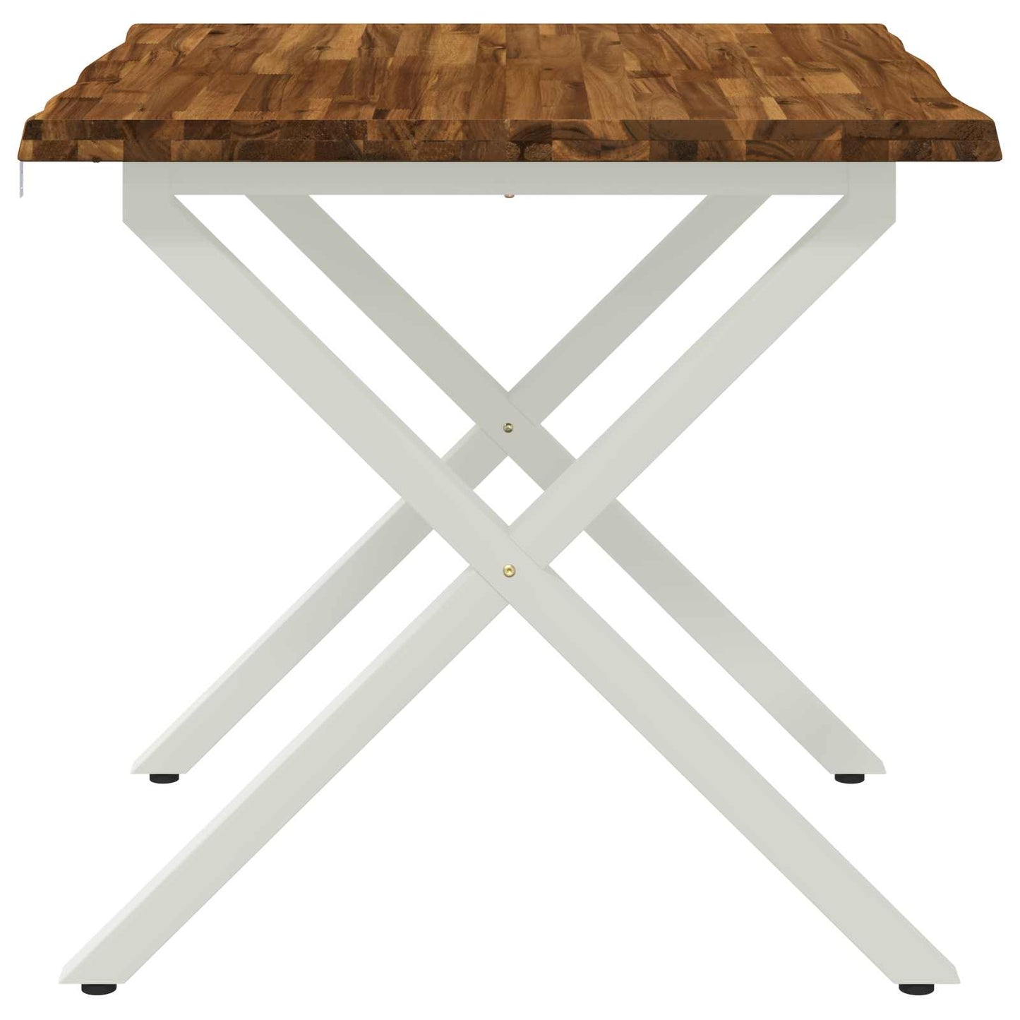 vidaXL Τραπέζι Φαγητού με Ζωντανό Χείλος 80 x 80 x 75 cm