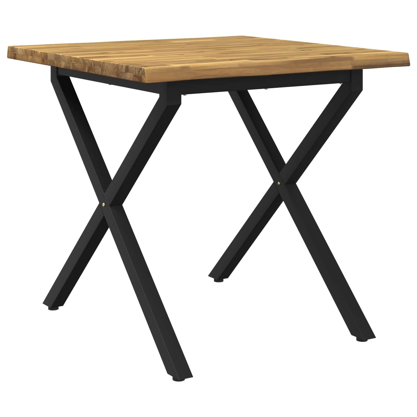 vidaXL Τραπέζι Φαγητού με Ζωντανό Χείλος 80 x 80 x 75 cm