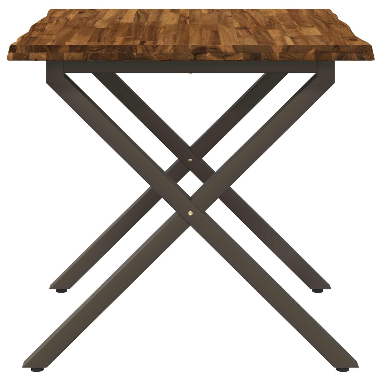 vidaXL Τραπέζι Φαγητού με Ζωντανό Χείλος 90 x 90 x 75 cm