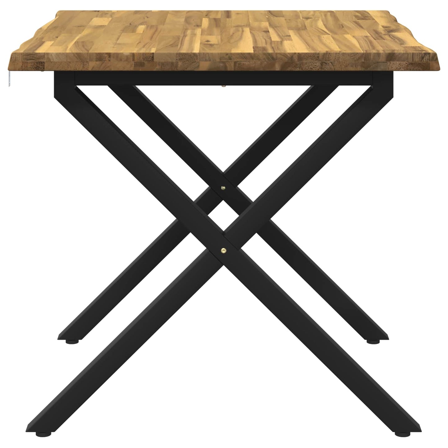 vidaXL Τραπέζι Φαγητού με Ζωντανό Χείλος 90 x 90 x 75 cm