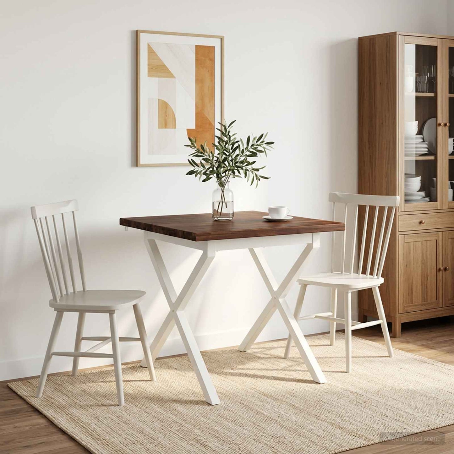 vidaXL Τετράγωνο Τραπέζι Φαγητού 70 x 70 x 75 cm Στερεό Ξύλο Ακακίας