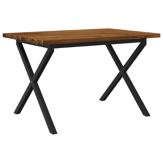 vidaXL Τετράγωνο Τραπέζι Φαγητού 120 x 70 x 75 cm Στερεό Ξύλο Ακακίας