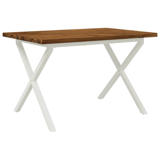 vidaXL Τετράγωνο Τραπέζι Φαγητού 120 x 70 x 75 cm Στερεό Ξύλο Ακακίας