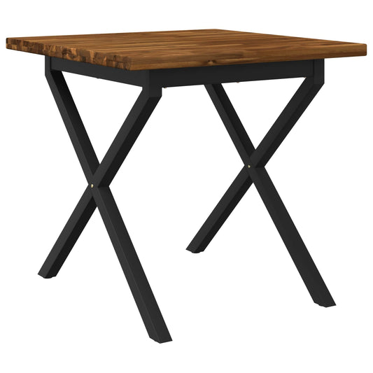 vidaXL Τετράγωνο Τραπέζι Φαγητού 80 x 80 x 75 cm Στερεό Ξύλο Ακακίας