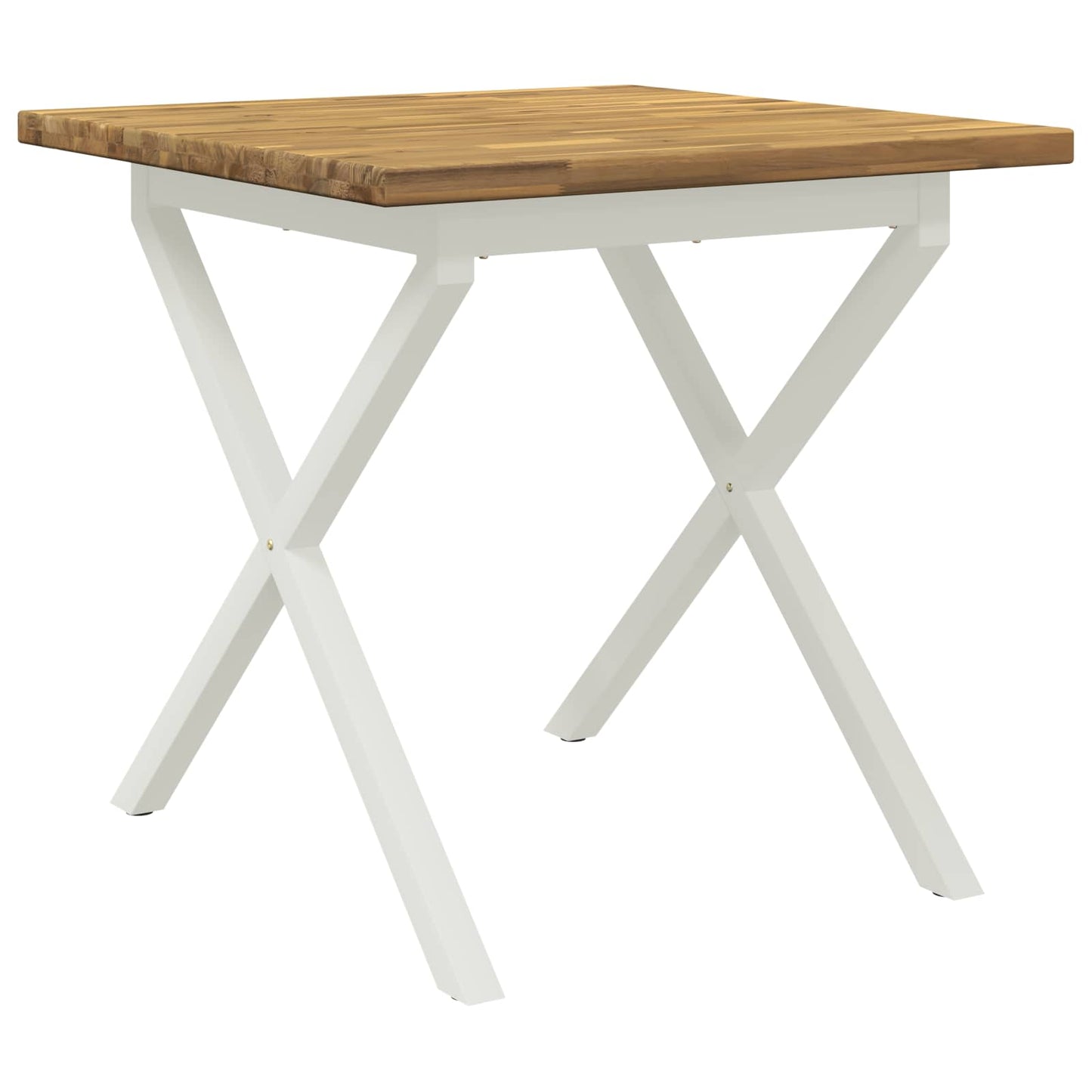 vidaXL Τετράγωνο Τραπέζι Φαγητού 80 x 80 x 75 cm Στερεό Ξύλο Ακακίας