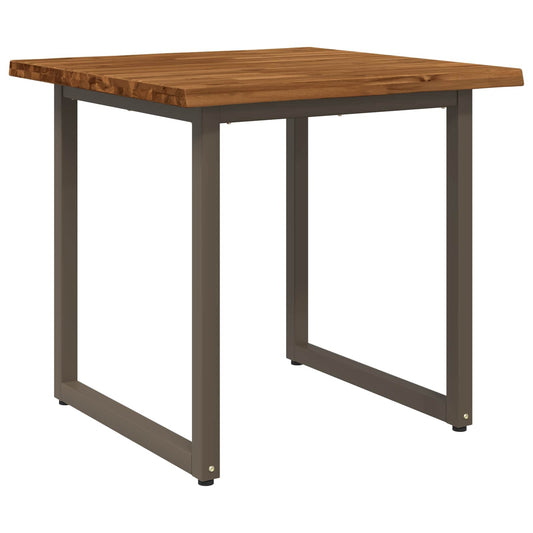 vidaXL Τραπέζι Φαγητού με Ζωντανό Χείλος 80 x 80 x 75 cm