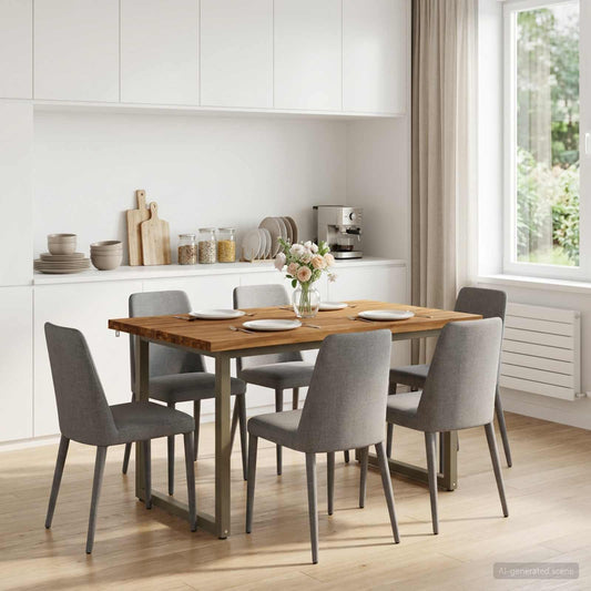 vidaXL Τραπέζι Φαγητού με Ζωντανό Χείλος 120 x 70 x 75 cm