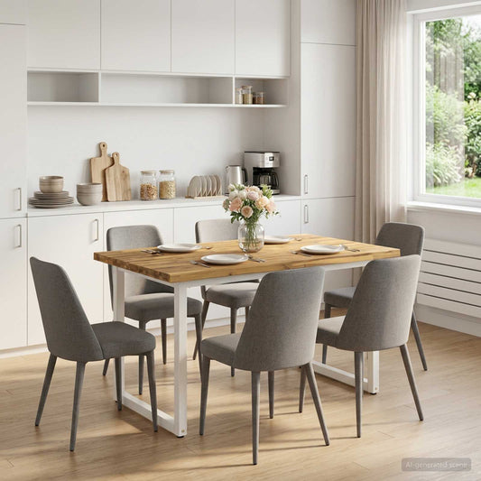 vidaXL Τραπέζι Φαγητού με Ζωντανό Χείλος 120 x 70 x 75 cm