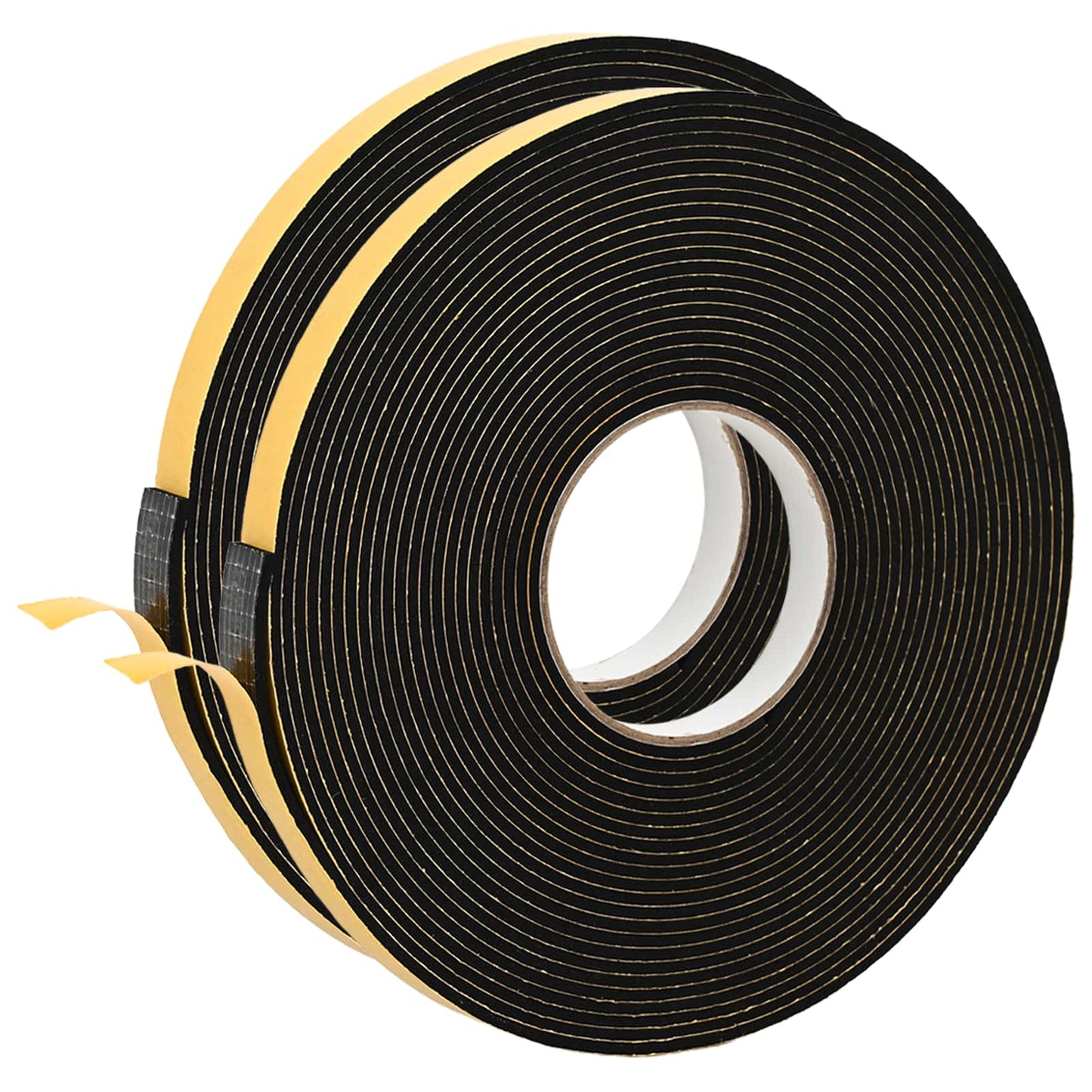 vidaXL Αυτοκόλλητη ταινία αφρού 2 pcs Μαύρο 15mm x 10m Χ foam CR