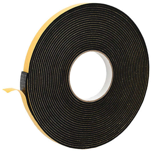 vidaXL Αυτοκόλλητη ταινία αφρού 10 pcs Μαύρο 15mm x 10m Χ foam CR