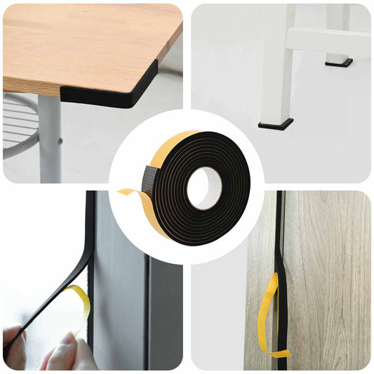 vidaXL Αυτοκόλλητη ταινία αφρού 20 pcs Μαύρο 40 χλστ. x 5 μ. Χ foam CR