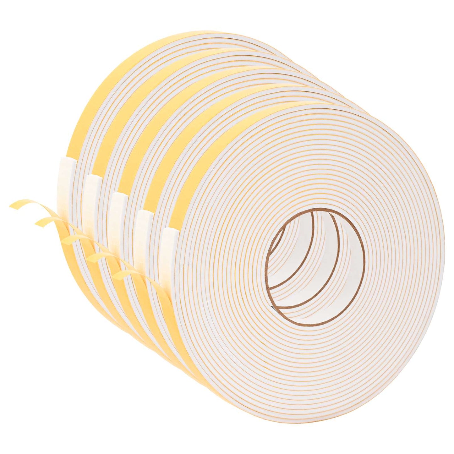 vidaXL Αυτοκόλλητη ταινία αφρού 5 pcs Λευκό 10 χιλ. x 10 μ. Χ foam CR