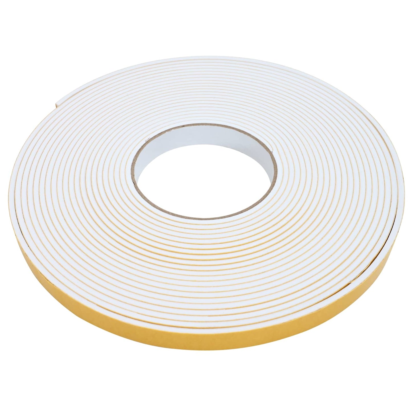 vidaXL Αυτοκόλλητη ταινία αφρού 5 pcs Λευκό 10 χιλ. x 10 μ. Χ foam CR