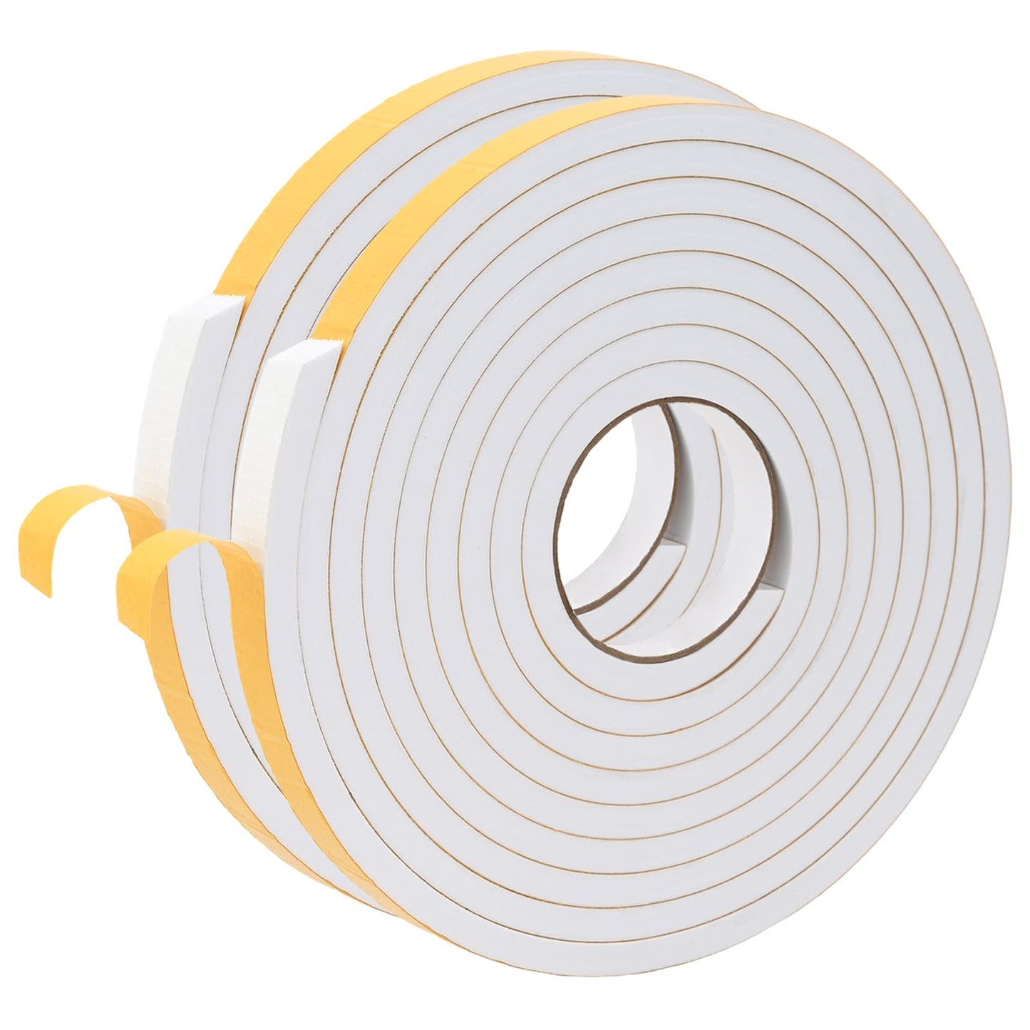 vidaXL Αυτοκόλλητη ταινία αφρού 2 pcs Λευκό 15mm x 5m Χ foam CR