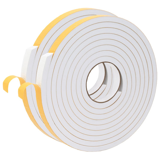 vidaXL Αυτοκόλλητη ταινία αφρού 2 pcs Λευκό 20mm x 5m Χ foam CR