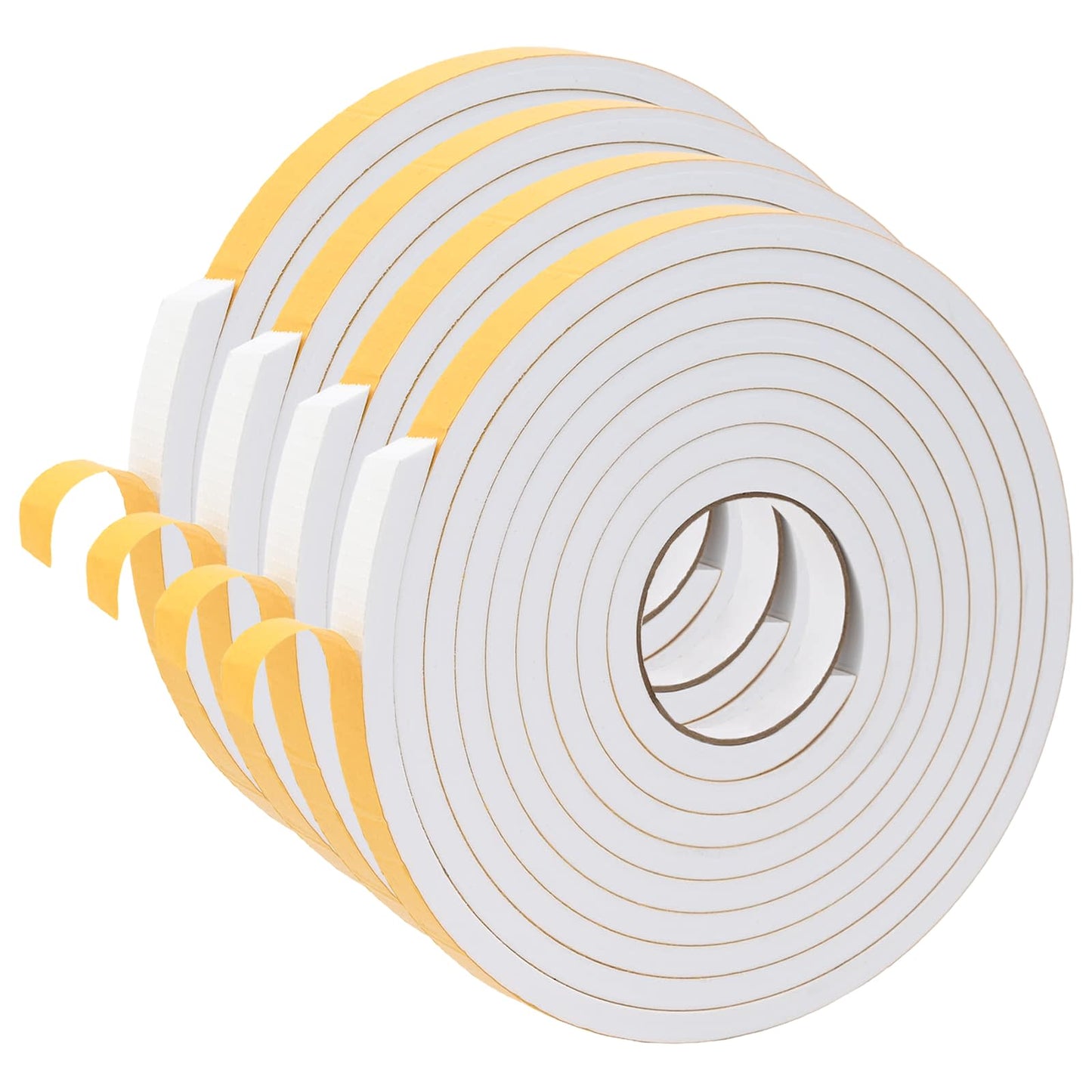 vidaXL Αυτοκόλλητη ταινία αφρού 4 pcs Λευκό 20mm x 5m Χ foam CR