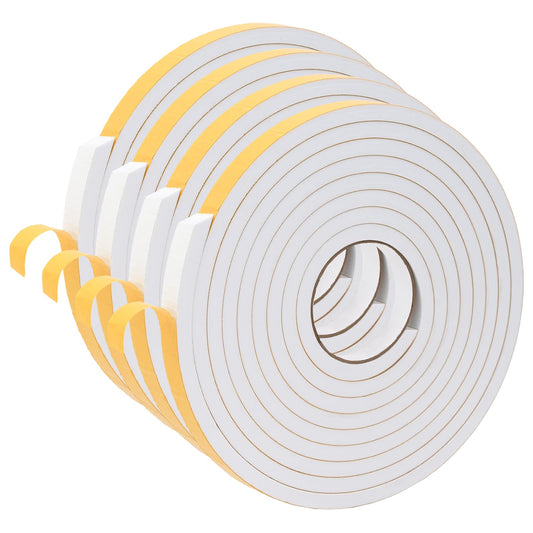 vidaXL Αυτοκόλλητη ταινία αφρού 4 pcs Λευκό 20mm x 5m Χ foam CR