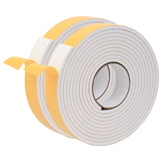 vidaXL Αυτοκόλλητη ταινία αφρού 2 pcs Λευκό 30χιλ x 5μ Χ foam CR