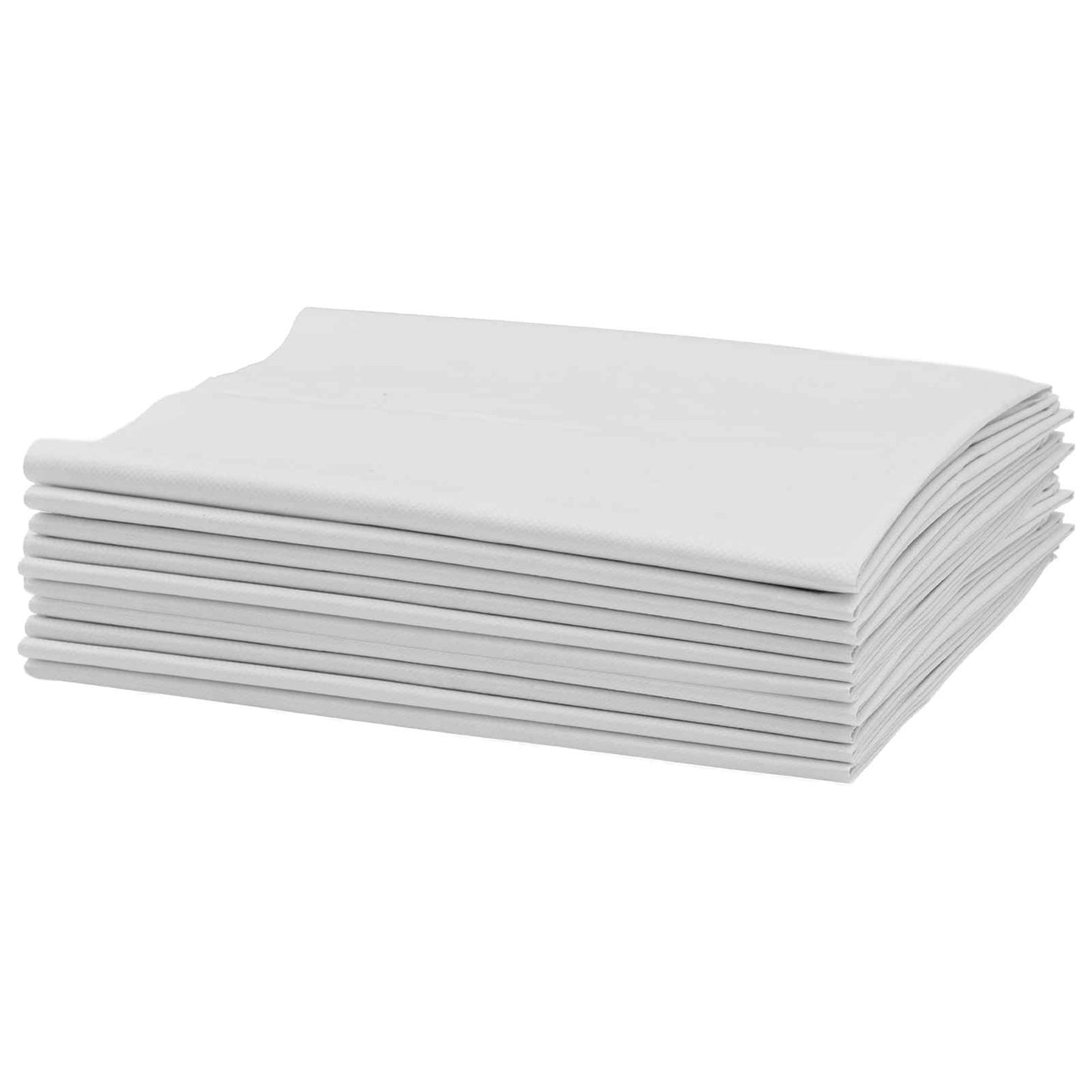 vidaXL Υφασμάτινοι σακίδες 10 pcs Λευκό 60 x 110 cm PP