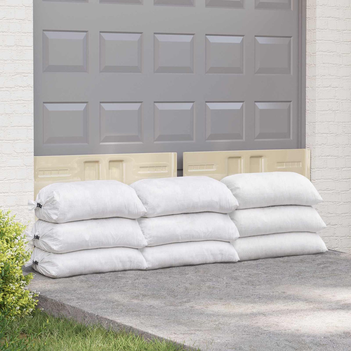 vidaXL Υφασμάτινοι σακίδες 100 pcs Λευκό 30 x 45 εκ PP
