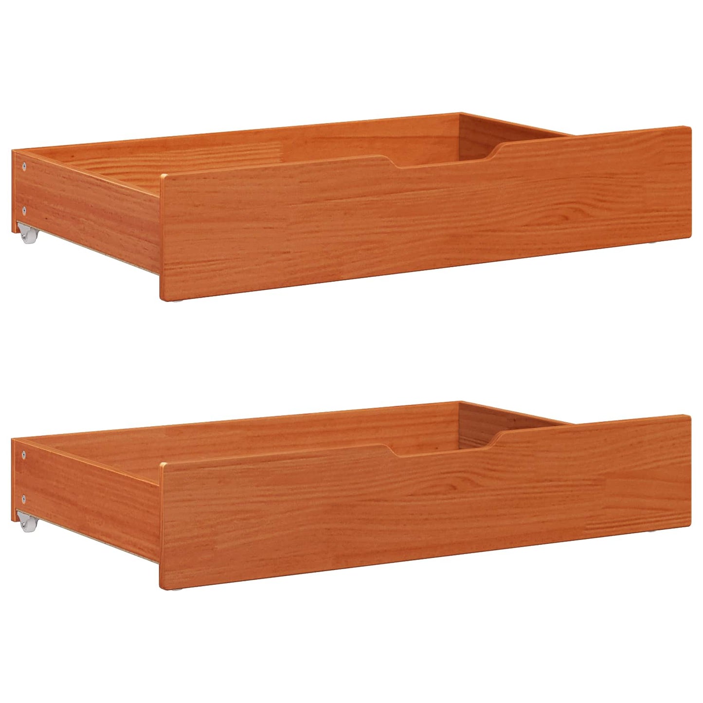 vidaXL Σκελετός Κρεβατιού Κερωτό καφέ 150 x 200 cm Στερεό ξύλο πεύκου
