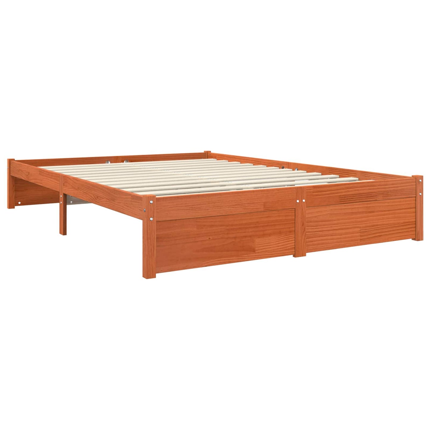 vidaXL Βιβλιοθήκη Κρεβατιού Κερωμένο Καφέ 200 x 160 εκατοστά