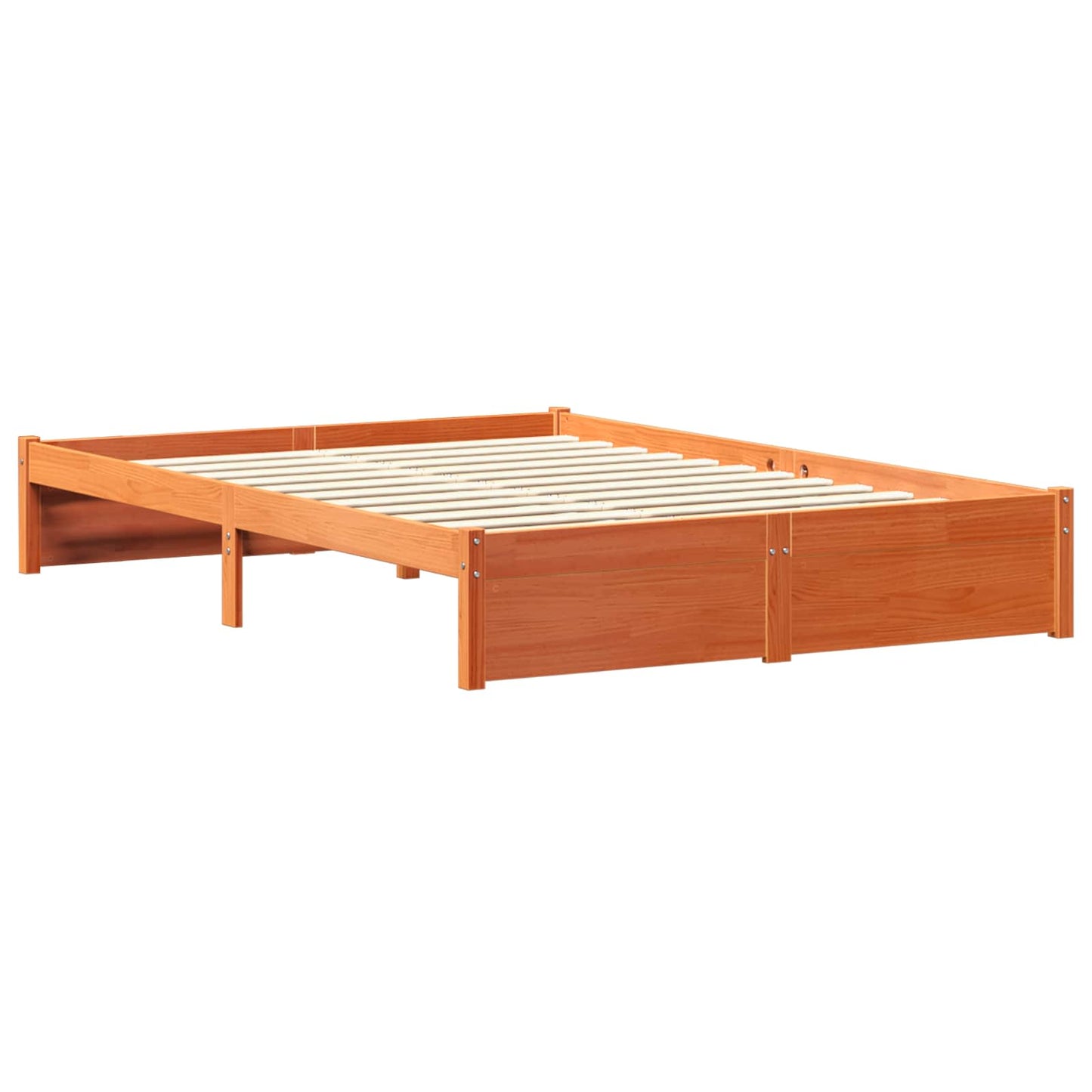 vidaXL Κρεβάτι Βιβλιοθήκης 2 pcs Κερωτό καφέ 200 x 160 εκατοστά