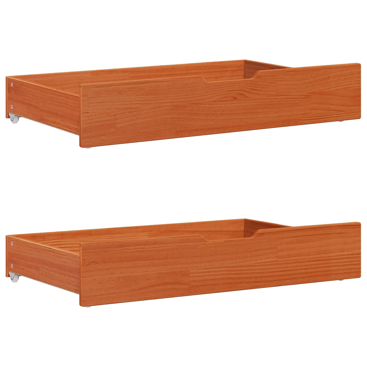 vidaXL Σκελετός Κρεβατιού Κερωτό καφέ 70 x 190 cm Στερεό ξύλο πεύκου