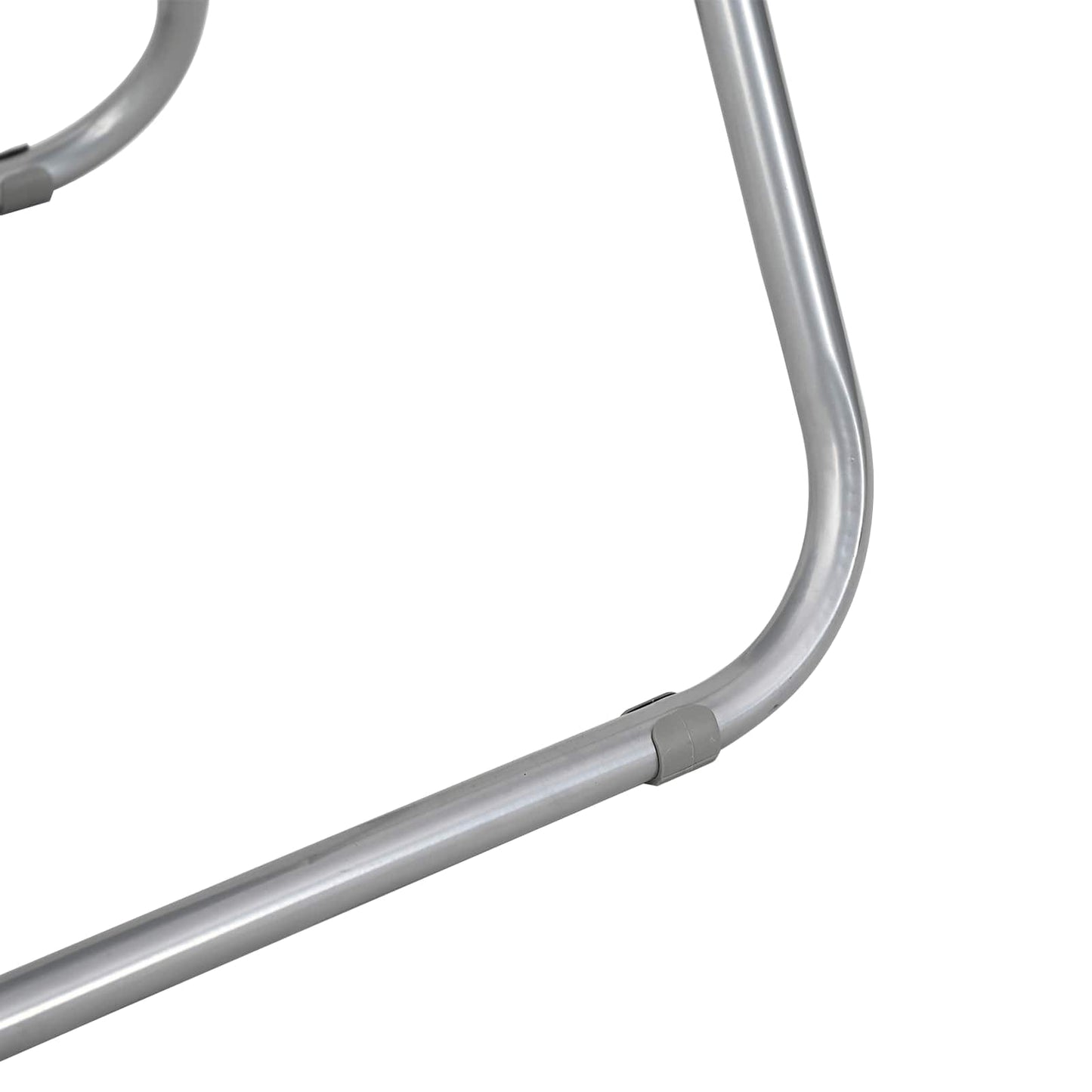 vidaXL Πτυσσόμενη Καρέκλα 2 pcs Μαύρο και Γκρι 48 x 43,5 x 81 εκ.