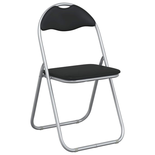 vidaXL Πτυσσόμενη Καρέκλα 8 pcs Μαύρο και Γκρι 48 x 43,5 x 81 εκ.