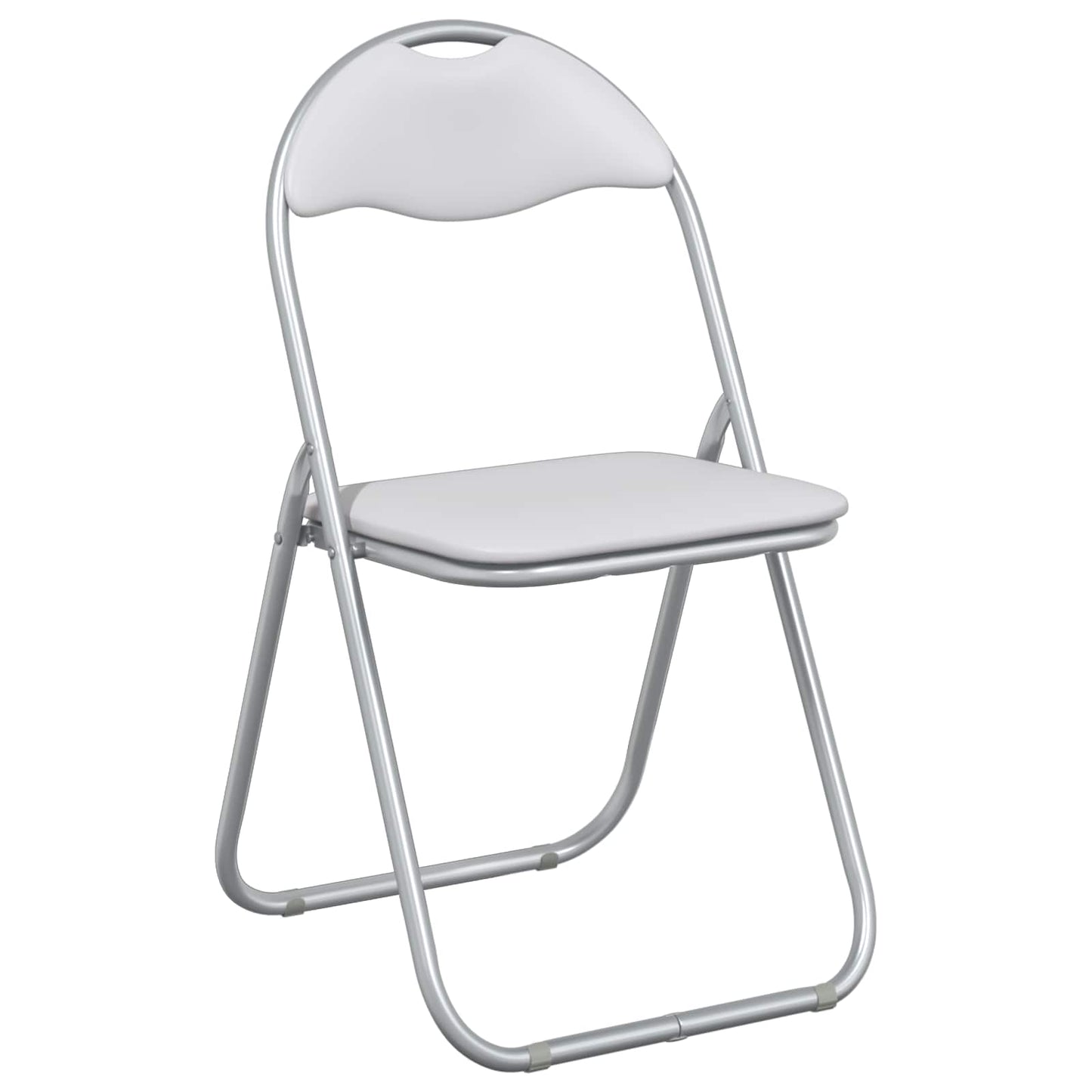 vidaXL Πτυσσόμενη Καρέκλα 8 pcs Λευκό και Γκρι 48 x 43,5 x 81 εκ.