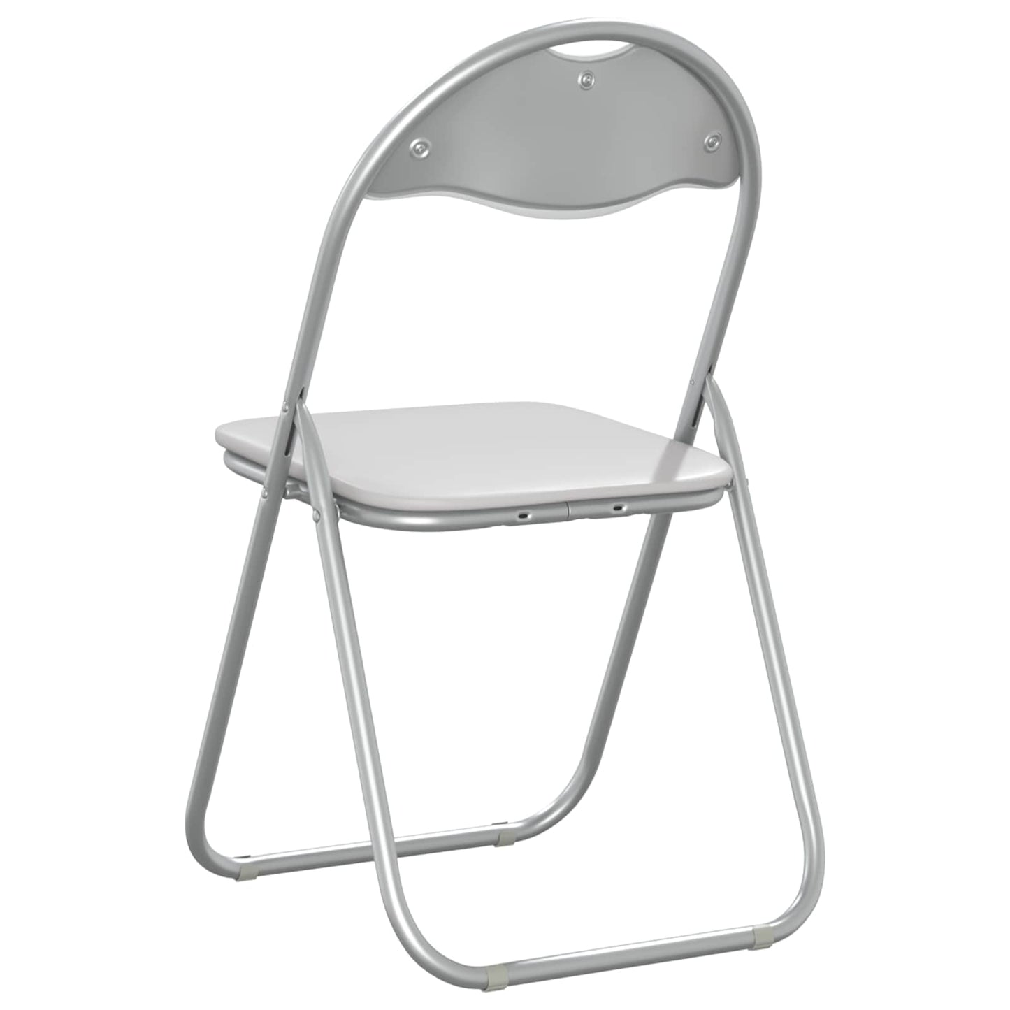 vidaXL Πτυσσόμενη Καρέκλα 8 pcs Λευκό και Γκρι 48 x 43,5 x 81 εκ.