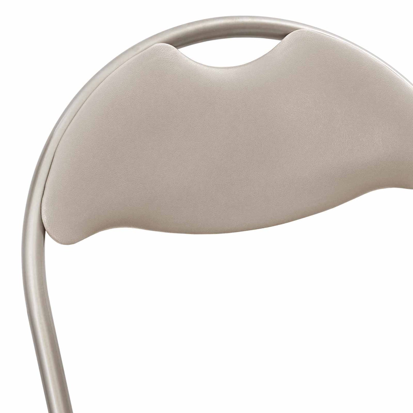 vidaXL Πτυσσόμενη Καρέκλα 8 pcs Άμμος 48 x 43,5 x 81 εκ. Τεχνητό Δέρμα