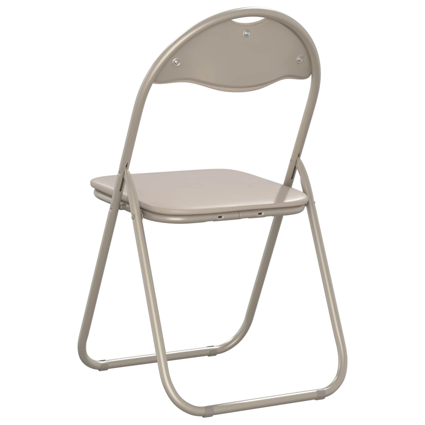 vidaXL Πτυσσόμενη Καρέκλα 8 pcs Άμμος 48 x 43,5 x 81 εκ. Τεχνητό Δέρμα