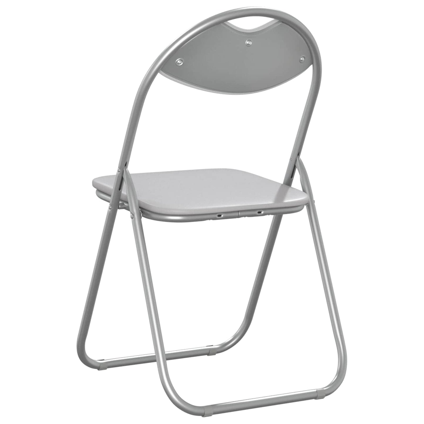 vidaXL Σαλονάκι Τραπεζαρίας Αναδιπλούμενο 8 pcs Λευκός PVC ατσάλι