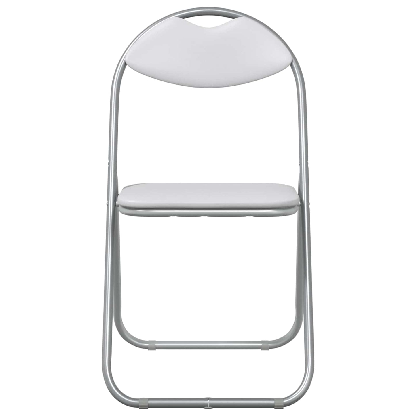 vidaXL Σαλονάκι Τραπεζαρίας Αναδιπλούμενο 8 pcs Λευκός PVC ατσάλι