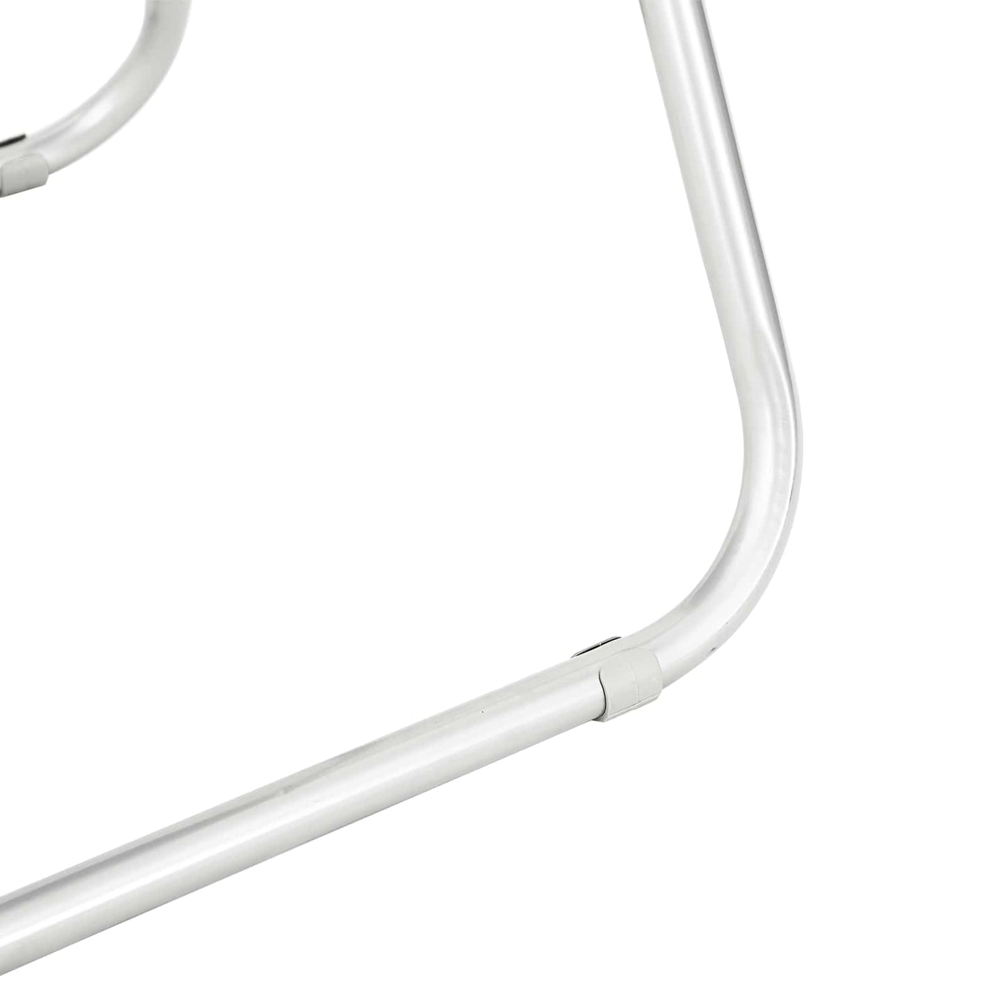 vidaXL Σαλονάκι Τραπεζαρίας Αναδιπλούμενο 8 pcs Λευκός PVC ατσάλι