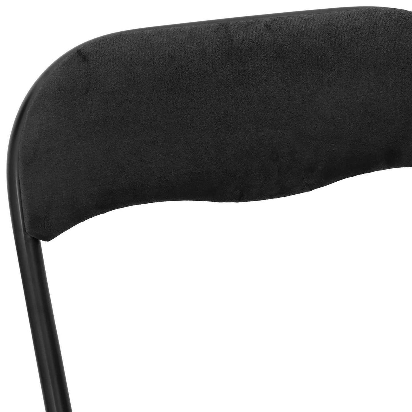 vidaXL Πτυσσόμενη Καρέκλα 8 pcs Μαύρο 48 x 44 x 78 εκ Βελούδο