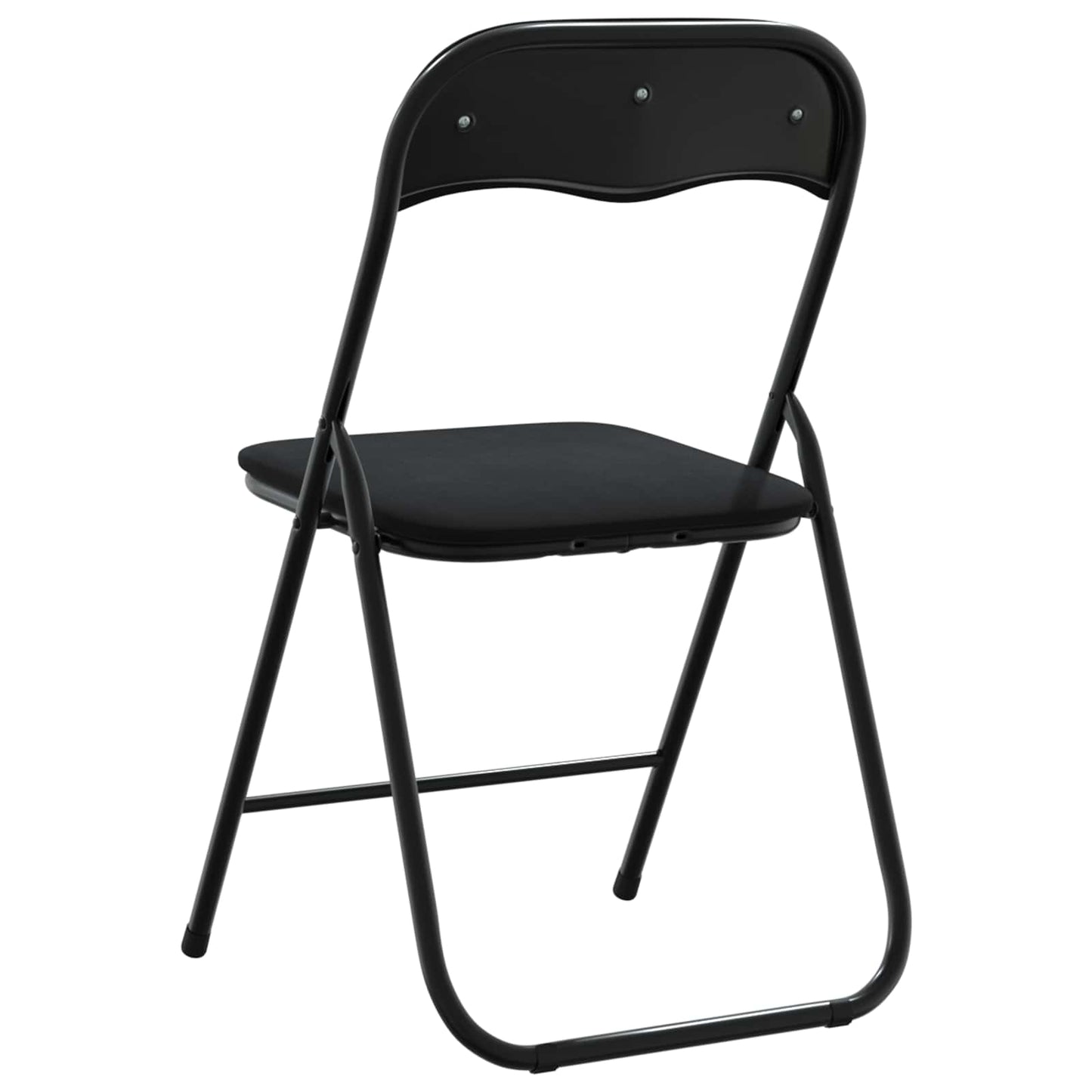 vidaXL Πτυσσόμενη Καρέκλα 8 pcs Μαύρο 48 x 44 x 78 εκ Βελούδο