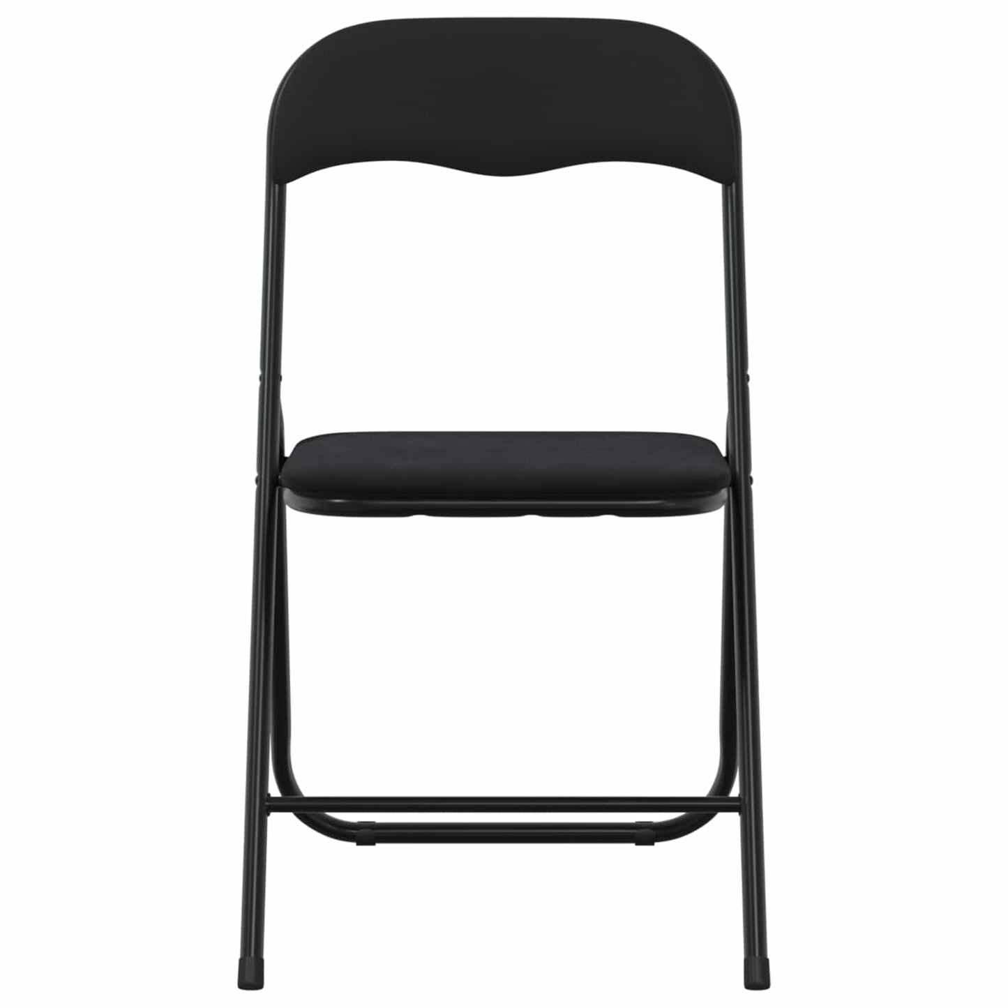 vidaXL Πτυσσόμενη Καρέκλα 8 pcs Μαύρο 48 x 44 x 78 εκ Βελούδο