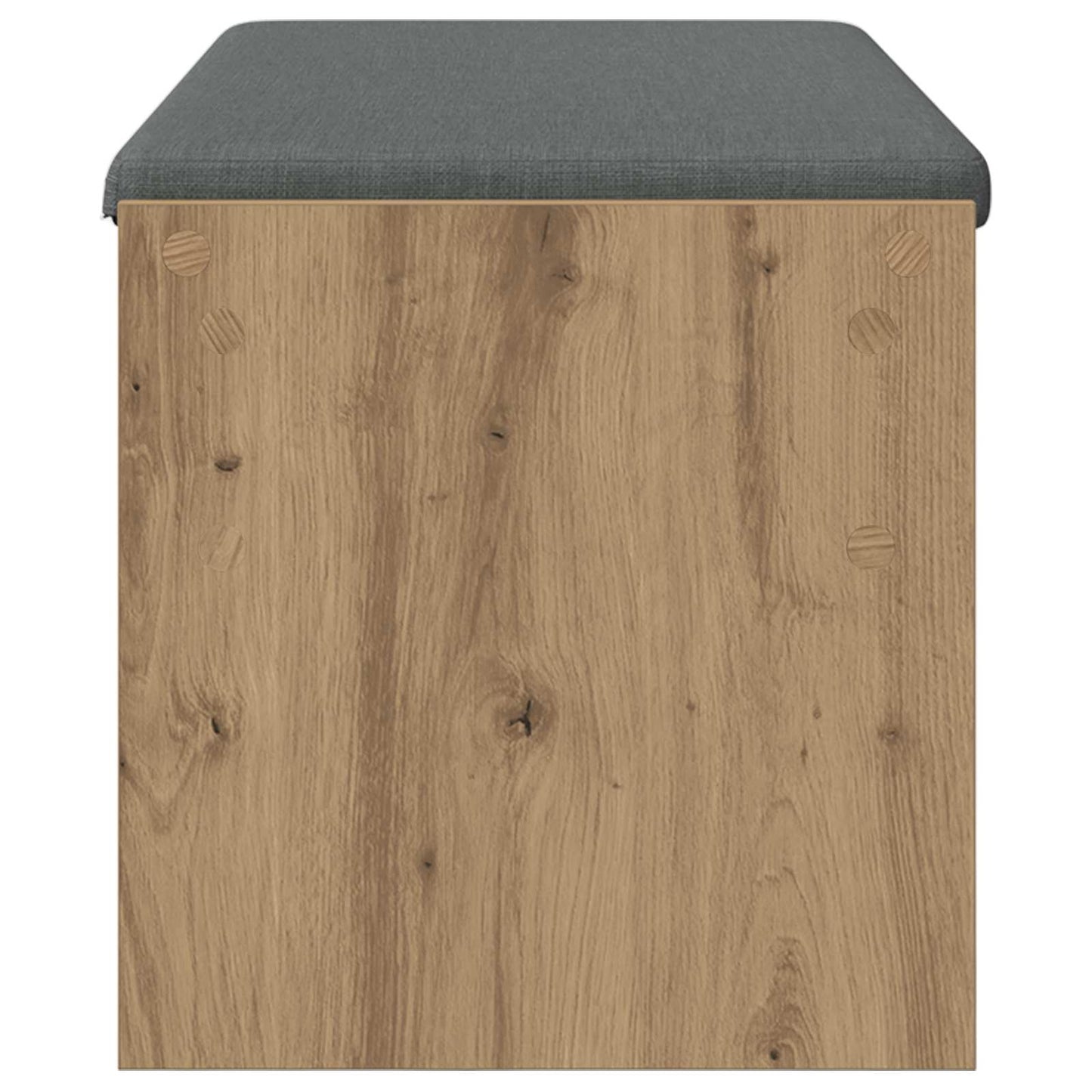 vidaXL Πάγκος Παπουτσιών με Μαξιλάρι Artisan Δρυς 103 x 38 x 40 εκ