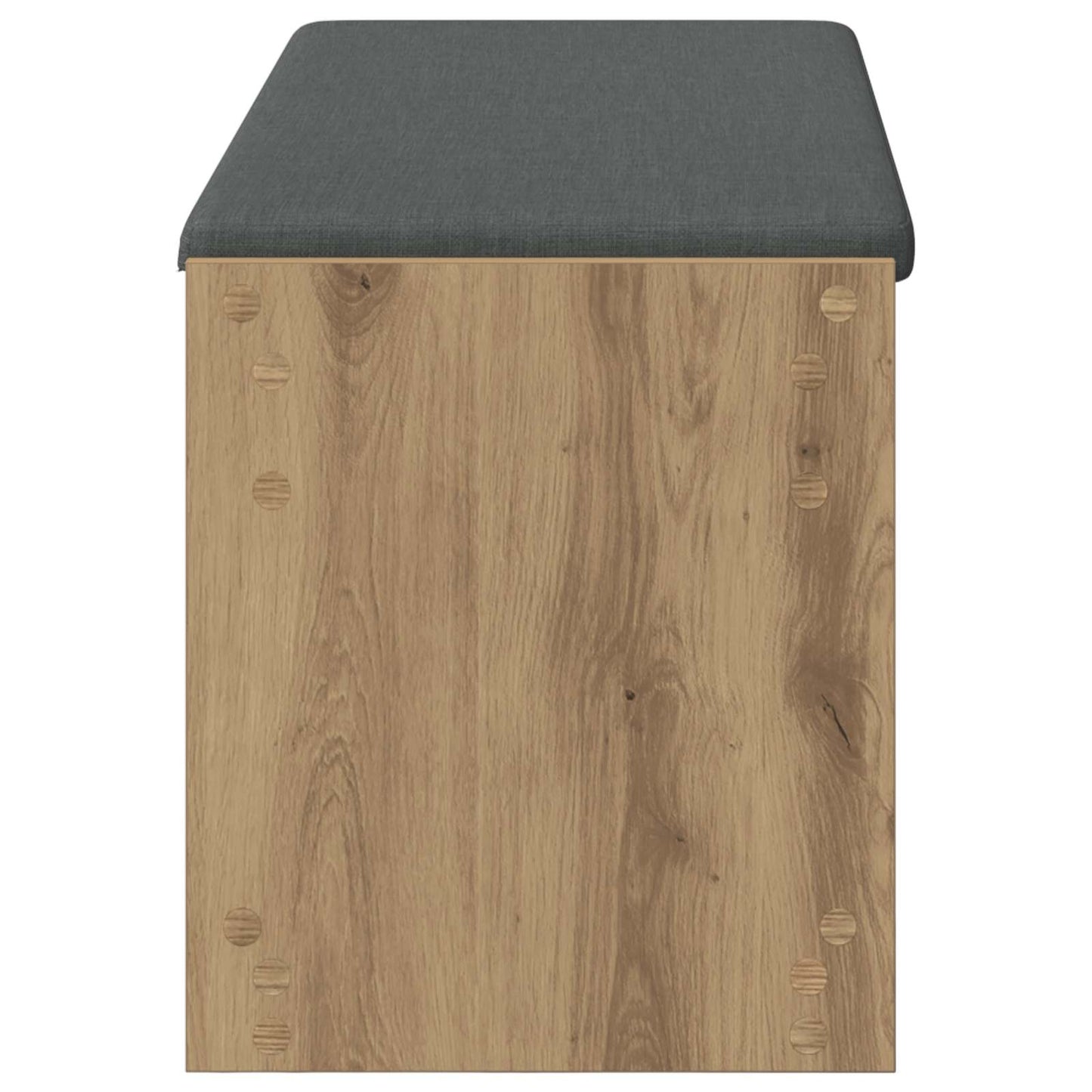 vidaXL Πάγκος Παπουτσιών με Μαξιλάρι Artisan Δρυς 103 x 38 x 45 εκ