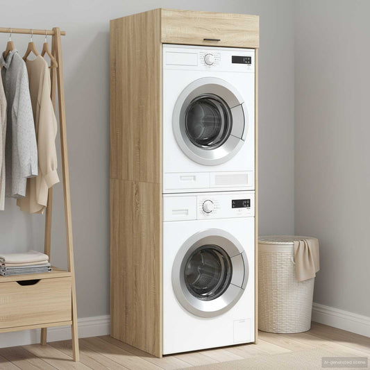 vidaXL Ντουλάπα Πλυντηρίου Sonoma Δρυς 67,5 x 68 x 200 εκ