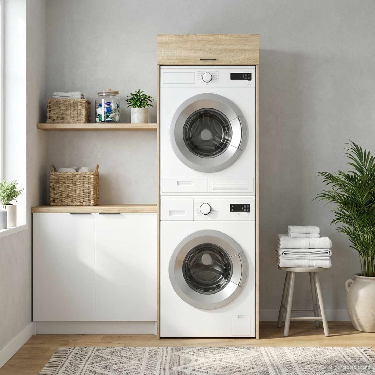 vidaXL Ντουλάπα Πλυντηρίου Sonoma Δρυς 67,5 x 68 x 200 εκ
