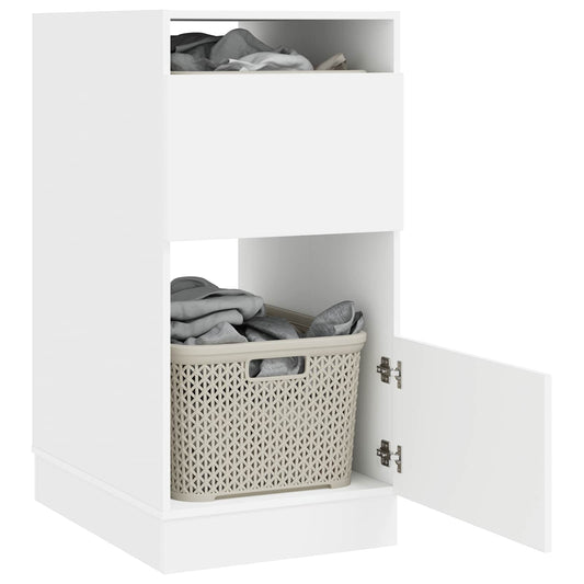 vidaXL Ντουλάπα Πλυσταριού Λευκό 50 x 68 x 102 εκ Επεξεργασμένο ξύλο